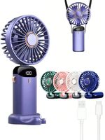 Mini Handheld Fan Portable Fold Desk Cooler Cooling USB Rechargeable 4000MAH