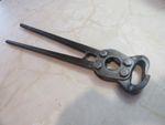 Vintage Farriers or veterinary articulated hoof trimming nippers by Heller, 14".