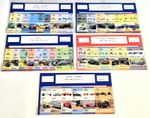5x Car Collection Stamps - Transportation Automobile Classic Cars Mint/Used