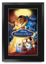 Beauty and the Beast Animation (1991) Paige O'Hara Poster Signed Print Movie Fan