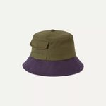 SealSkinz Lynford Waterproof Canvas Bucket Hat Olive/Blue