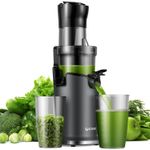 GDOR Cold Press Juicer Machines for Whole Fruit and Vegetable, large, Black 