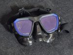 Scubapro D-mask - Black/Blue - Used- + 1 Colour kit