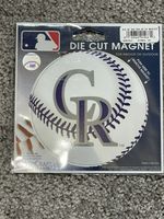 Colorado Rockies WinCraft 5" Baseball Die-Cut Car Magnet - MLB