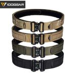 IDOGEAR 2" Tactical Belt Quick Release Metal Buckle Laser MOLLE Mens Belts Gear
