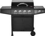 CosmoGrill Outdoor Gas Barbecue Grill 4+1 w/ Side Burner Storage Table BBQ Home