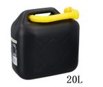 Fuel Water Jerry Can with Spout Plastic Black 20Lt