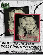 Dolly Parton Woven Patch. Fan Tribute