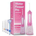 Water Flosser Cordless 230ml Water Flosser Dental Oral Cleaner 4 Jet Tips