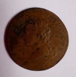 1697 Jacobite medal Treaty of Ryswick Copper Prince James Darkness Letter 17th C