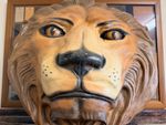 Large Vintage shop display lion Head- funfair, circus display