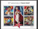 Freddie Mercury Queen  Stamps  Rock Music Pop Band mnh Min sheet 2020