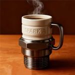 Spark Plug Mug, Engine Spark Plug Design, Novelty Coffee Mug