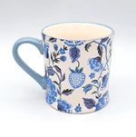 Cath Kidston Strawberry Garden Blue Mollie Mug Berries Flowers