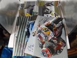 JOBLOT COLLECTION OF SIGNED MOTORCYCLE RACING PHOTOGRAPHS x 14 ALL 12" x 8"