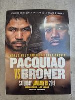 Pacquiao vs Broner Boxing Program