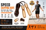 jumping Speed Skipping Rope 100% Leather MMA Fitness Speed Gym Exercise Training