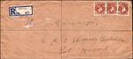 Nigeria Registered Cover Nembe to Port Harcourt KGVI 1½d Strip Franking