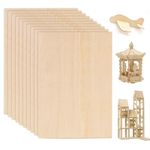 Basswood Sheets 200x100x1.5mm Thin Plywood Sheets Craft Wood Boards 10 Pcs Unfin