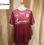 O'neills Galway GAA Jersey Men's Size L Burgundy Home Gaelic Football Shirt