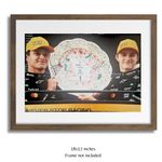 Lando Norris, Oscar Piastri Hand Signed McLaren Winners Photo PSA Approved & COA