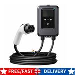7KW 32A Type 2 EV Charger - Smart APP 5m Cable Car Fast Charging Station UK Plug