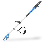 Hyundai Cordless Pole Saw 20V 2Ah Battery Lightweight Telescopic Tree Chainsaw