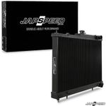 JAPSPEED ALLOY BLACK RACE DRIFT RADIATOR FOR NISSAN SKYLINE R33 R34 GTST GTT GTR