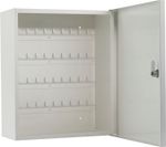 Key Cabinet Wall Mounted Key Storage up to 40 Keys Easy to Use Key Lock White
