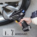 Rechargeable Cordless Car Tyre Inflator Electric Digital Air Compressor Pump 12V