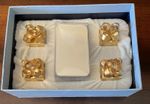 Wedgewood Gold Place Card Holders With Original Cards