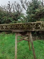Old Stone Gothic tracery Stone Lintel, Gothic Tracery Stone Carving.