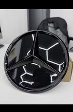 Mercedes Benz Gloss Black Grill Star Badge Logo A C Class W177 W205 Facelift AMG