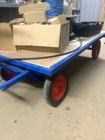 TT6 HD Turntable Platform Truck Trolley 1000kg Pneumatic Wheels 2000x1000mm