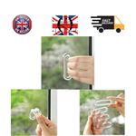 4PCS Transparent Plastic Soft PU Door Handle Kitchen Cabinet Glass Sliding Do...
