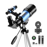 30070 Telescope for Beginner with Tripod Phone Adapter Moon Watching Kids Gift