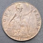 Nice 1912H George V Penny Heaton Mint Coin Lot E52