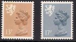 Scotland 1985 S39Ea 13p & S43Ea 17p Litho Perf 14 Type II MNH
