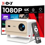 XGODY 4K Smart Projector WiFi BT5.4 Auto Focus Keystone Office Home Theater HDMI