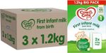 Cow & Gate 1 First Infant Baby Milk Powder Formula,from Birth,4.16 kg Pack of 3
