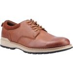 Hush Puppies Dylan Tan Mens Smooth Leather Shoes