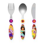 Disney Princess Children's Kids 3pcs Cutlery Set, Knife/Fork/Spoon