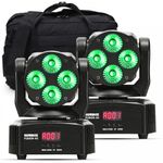 Equinox Fusion 40 Pack LED Moving Head Light Set With Case DJ Disco Events