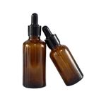 Amber Glass Dropper Bottles 10-100ml Tamper Evident Leak Proof Oil Tincture