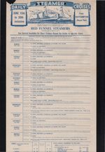 ORIG RED FUNNEL STEAMERS POSTER FOR CRUISES FROM SOUTHAMPTON