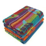 Jacquard Beach Towels 75x150cm Cotton Rich Soft Assorted Designs Bright 