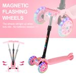 Kids Child Kick Push Scooter 3 Wheels LED Flashing Tilt Lean Boys Girls Scooter