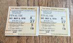   Ipswich Town v Arsenal FA CUP FINAL 1978 TICKETS X 2  
