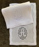 Vintage Cocktail Napkins Madeira Hand-Embroidered Monogram "A"  Set of 8 Unused