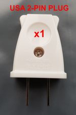 1 x Seebest Adjustable Rotating USA/Australia/China 2 Pin Rewireable Plug 